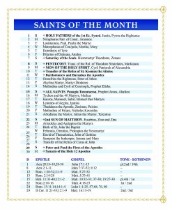 Saints of the month - June 2025