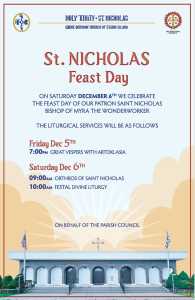 St Nicholas Feast Day