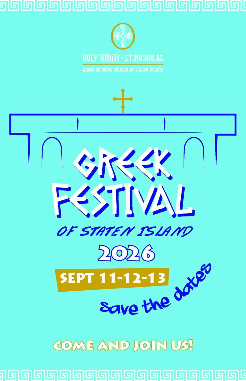 GREEK FESTIVAL TEASER POSTER Sept 11-13 2026