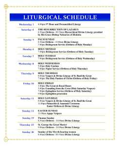 Liturgical April 2026